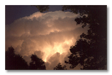 Thunderhead over Ann Arbor, late 1990's