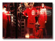 Window display at Jacobsen's department store, downtown Ann Arbor, early 1990's
